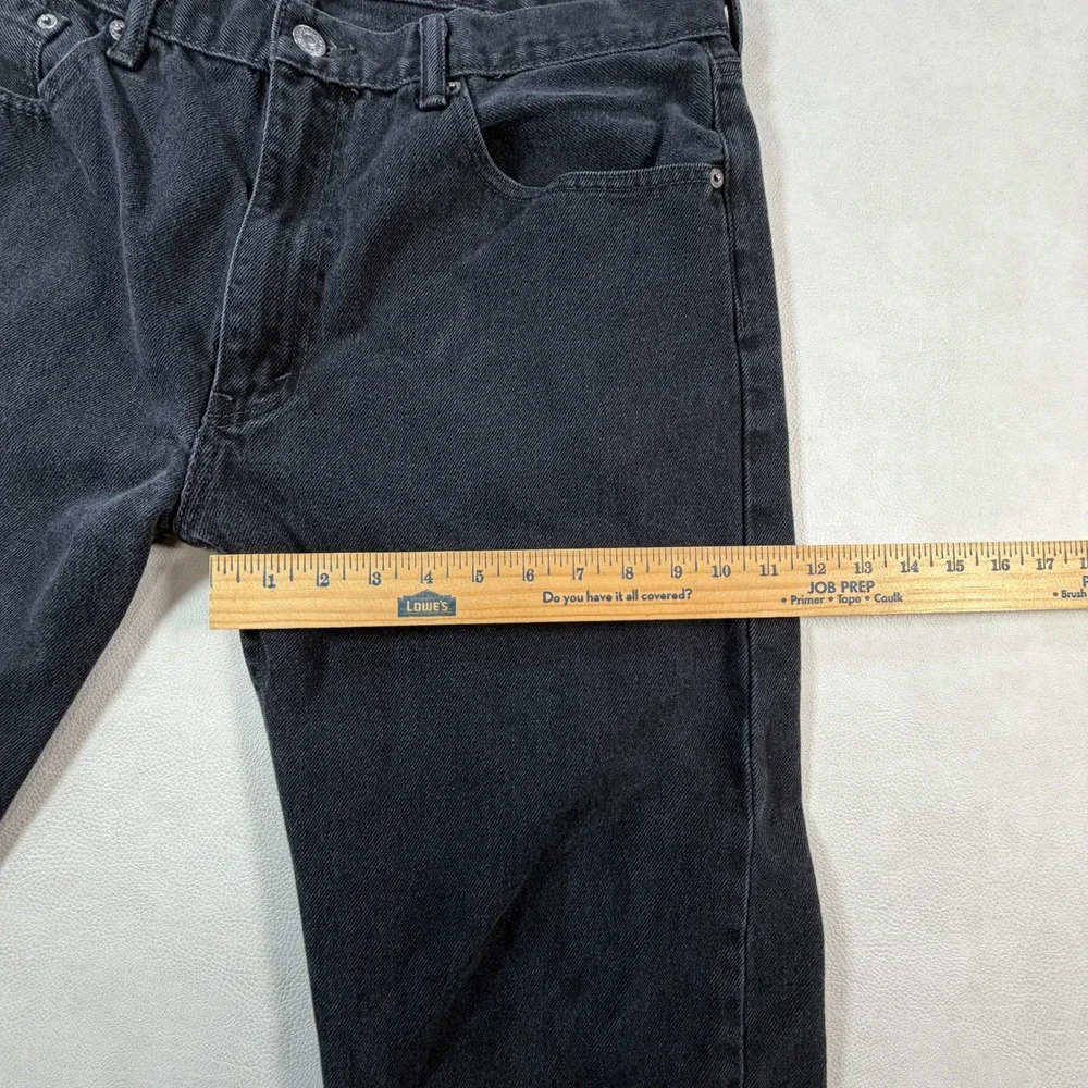 Levi's 505 Regular Fit Mens‎ 38x32 Black Straight Leg Denim Jeans 505-0260